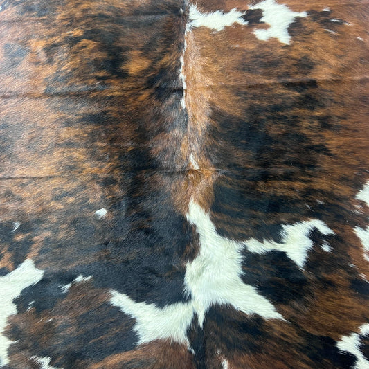 Tricolor Cowhide Rug Size: 8x7 feet X-022