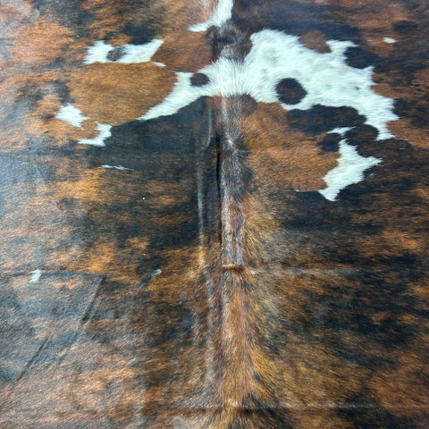 Tricolor Cowhide Rug Size: 7x6 feet X-027