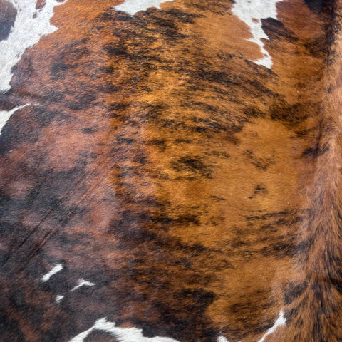 Tricolor Cowhide Rug (HUGE) Size: 8x7 feet X-032