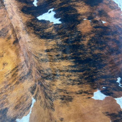 Tricolor Cowhide Rug (HUGE) Size: 8x7 feet X-032