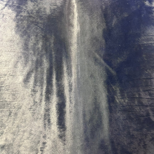 Dark Dyed Blue Cowhide Rug Size: 6.2x6 feet J-014