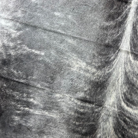 Grey Brindle Cowhide Rug (38 sq ft) Size: 7.5x6.5 feet Colombia-65