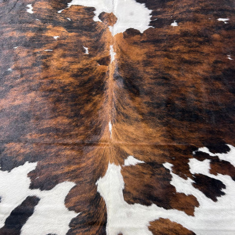 Tricolor Cowhide Rug (48.75 sq ft) Size: 8x7.2 feet Colombia-152
