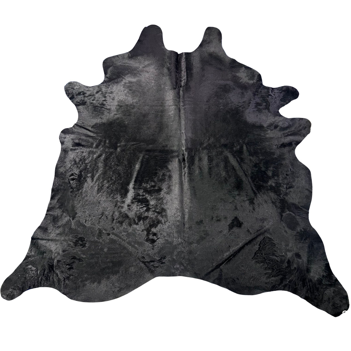 Dyed Black Cowhide Rug Size: 8x8 feet J-005