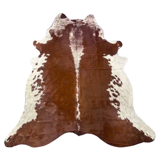 Hereford Cowhide Rug Size: 7x6 feet J-032