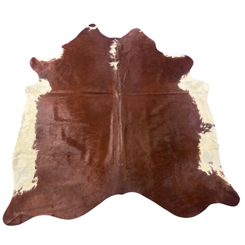 Hereford Cowhide Rug Size: 6x6 feet J-034