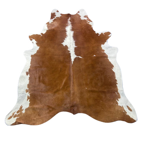 Hereford Cowhide Rug Size: 7x6 feet J-035