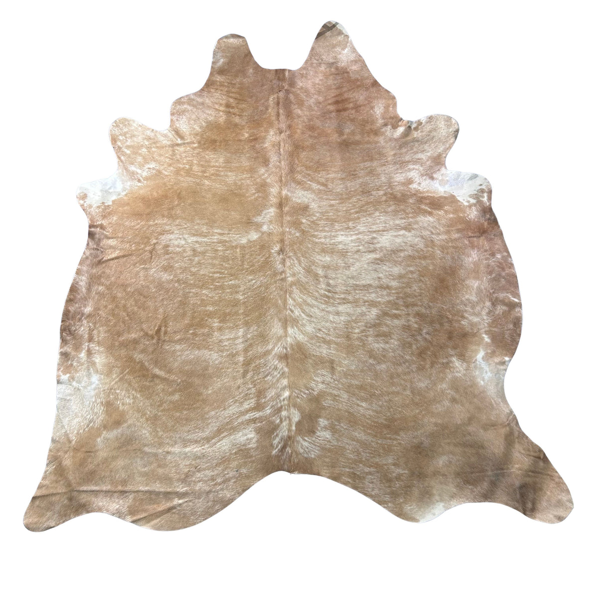 Beige Brindle Cowhide Rug Size: 8.2x7.2 feet J-038