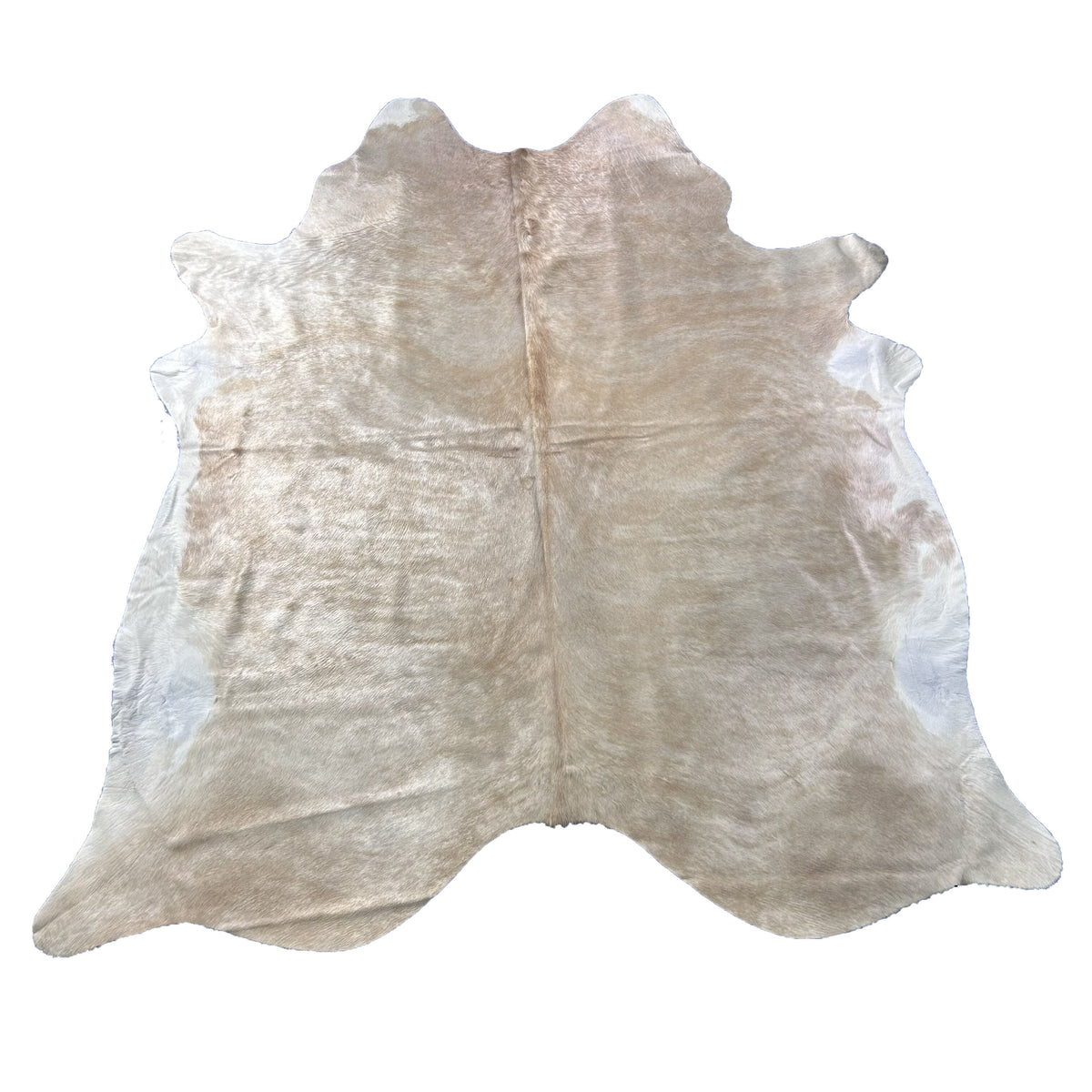 Light Beige Brindle Cowhide Rug (1 patch) Size: 7.2x7 feet J-046