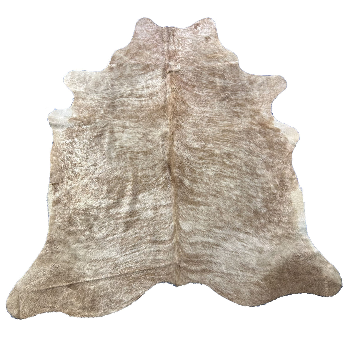 Light Beige Brindle Cowhide Rug (1 patch) Size: 7x6 feet J-047
