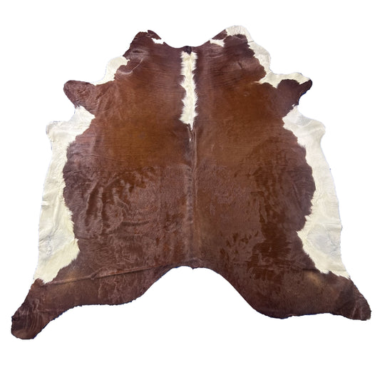 Hereford Cowhide Rug Size: 7.5x7 feet J-057