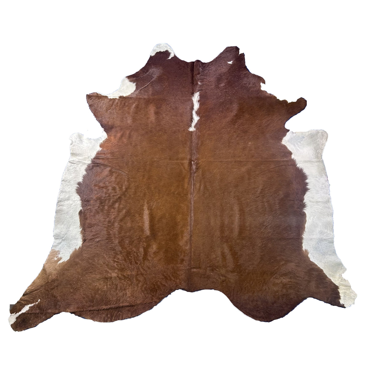 Hereford Cowhide Rug Size: 8x8 feet J-058