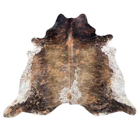 Tricolor Cowhide Rug (HUGE!) Size: 8x8 feet J-065
