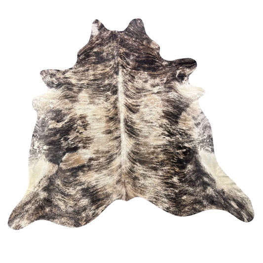 Light Brindle Tricolor Cowhide Rug Size: 7.5x6.5 feet J-068