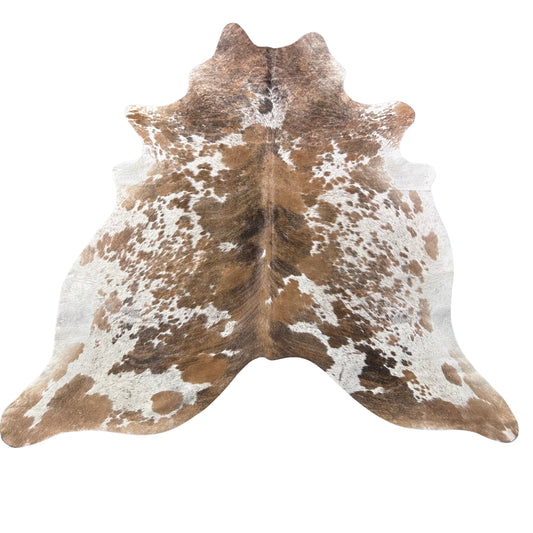 Beige Brindle Cowhide Rug Size: 7x6.5 feet J-070