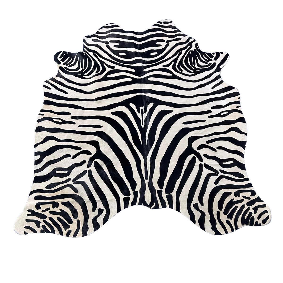 Upholstery Zebra Cowhide Rug Size: 6x6 feet J-071