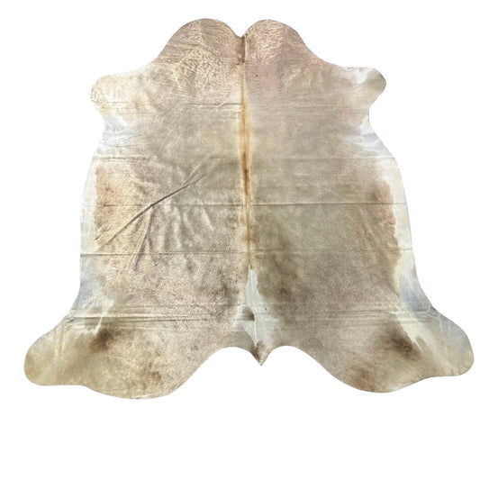 Natural Beige/Alpen Cowhide Rug (shiny hair) Size: 7x7 feet J-133