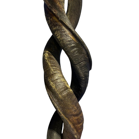 Kudu Horn Set 43" around curls - oiled kudu horns, 2 Real Kudu Horns size XL
