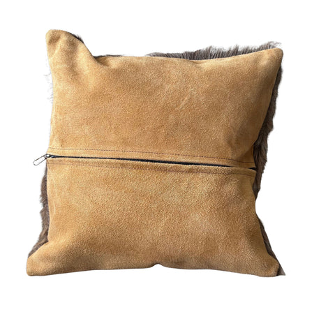 Kudu Skin Pillow Case Size:17x17" Kudu Hide Cushion Cover - Suede Backing