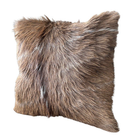 Kudu Skin Pillow Case Size:17x17" Kudu Hide Cushion Cover - Suede Backing