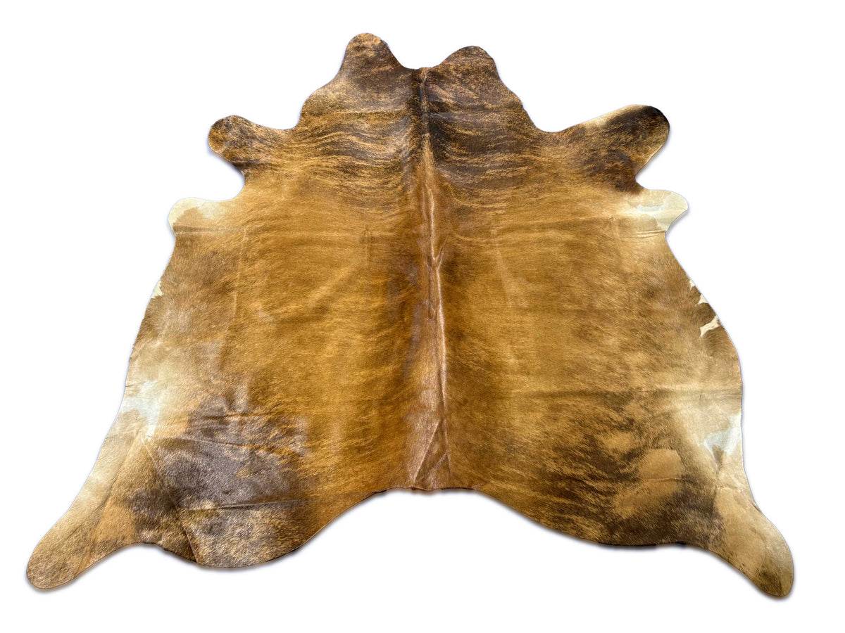 Brown Brindle Cowhide Rug Size: 6.2x6 feet M-1641