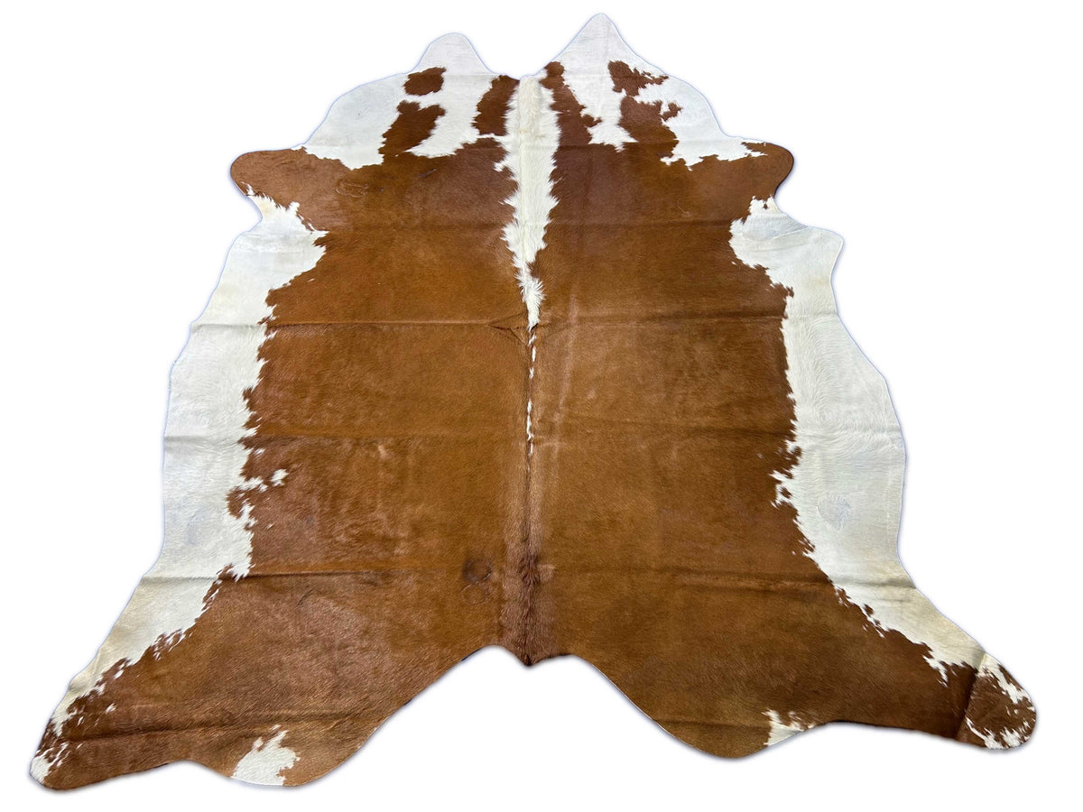 Hereford Cowhide Rug (fire brands) Size: 8x7 feet M-1650