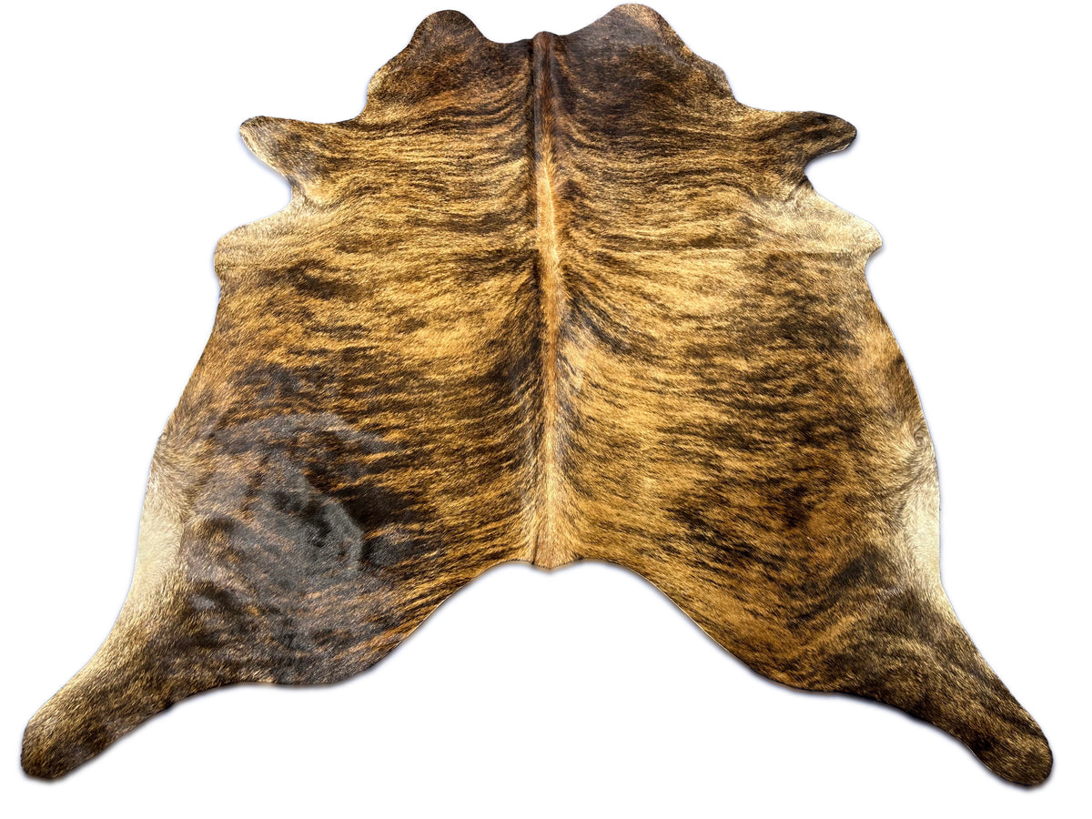 Brindle Cowhide Rug Size: 7x6.2 feet M-1664