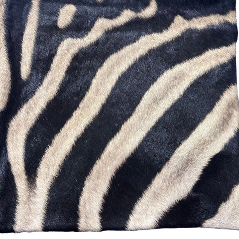 Real Zebra Skin Pillow Cover 17X17" #2