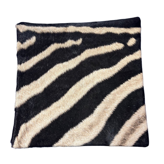 Real Zebra Skin Pillow Cover 17X17" #3