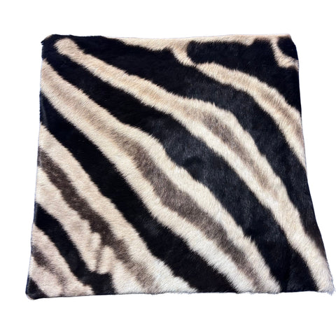 Real Zebra Skin Pillow Cover 17X17" #5
