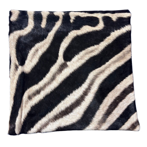 Real Zebra Skin Pillow Cover 17X17" #6