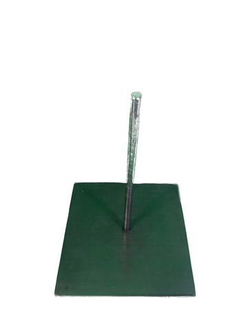 Polished Watusi Cow Horn on Metal Stand African -Cattle Outer Horn - Size: About 30" horn length (base is 6X6X7 3/4")