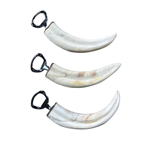 Warthog Tusk Bottle Opener - 1 Real Polished Warthog Tusk - Large Size: 7" Long