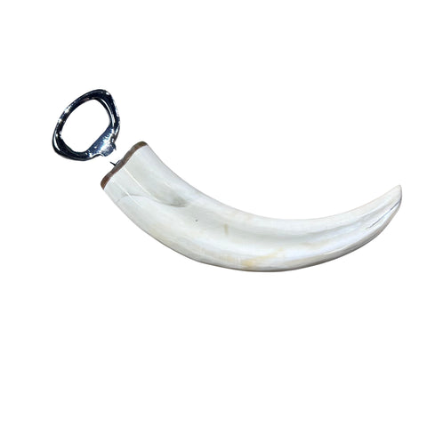 Warthog Tusk Bottle Opener - 1 Real Polished Warthog Tusk - Large Size: 7" Long