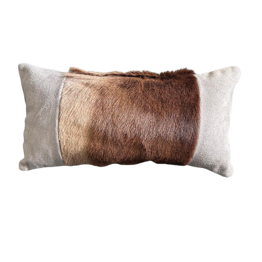 Impala Pillow Case Grey Suede 17X9"