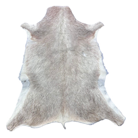 White Blesbok Skin - Deer Leather Rug Deer skin for wallets, hand bags, deer floor rug - Blesbok Hide White Blesbok Antelope Skin