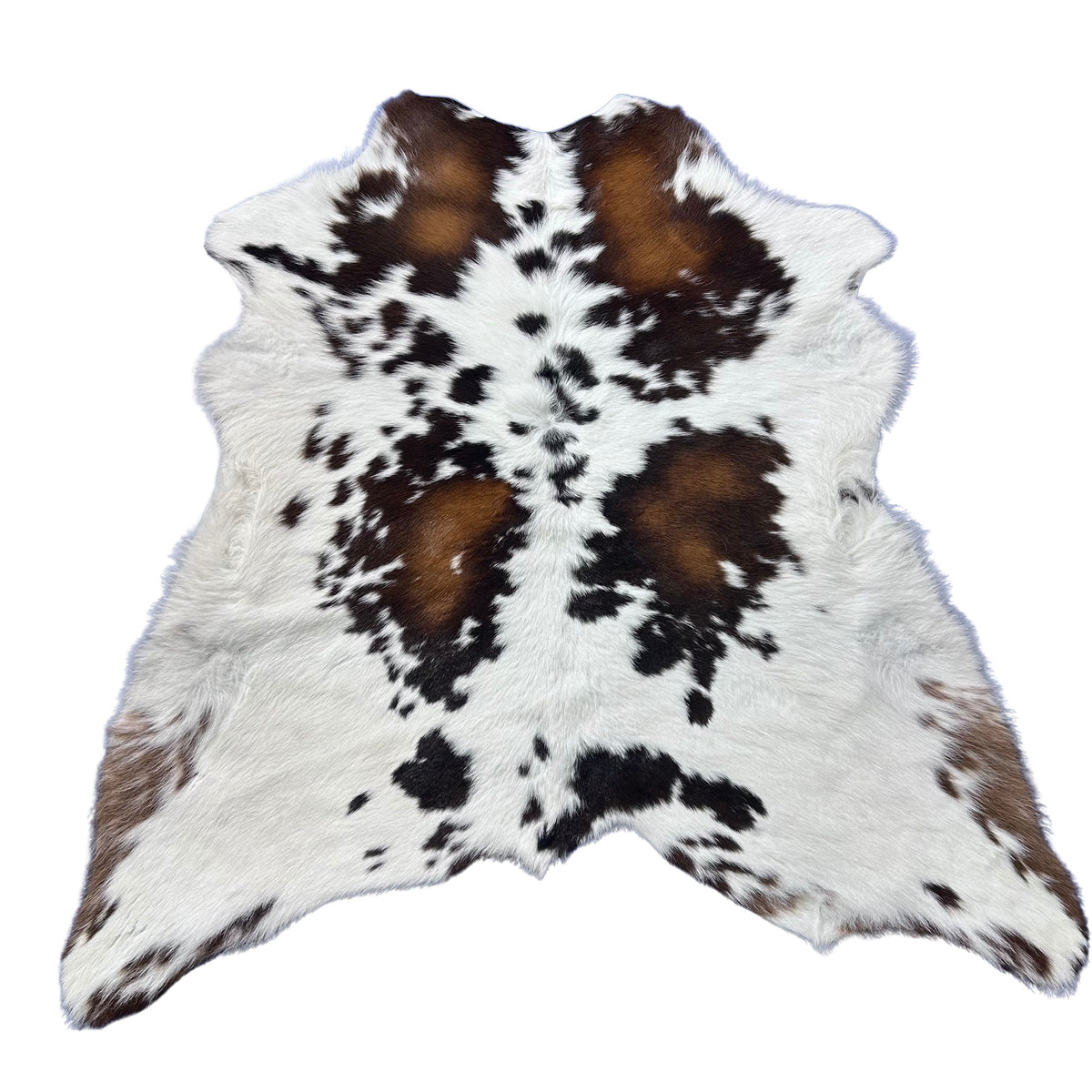 Tricolor Spotted Calf Skin Size: 41x37" X-005