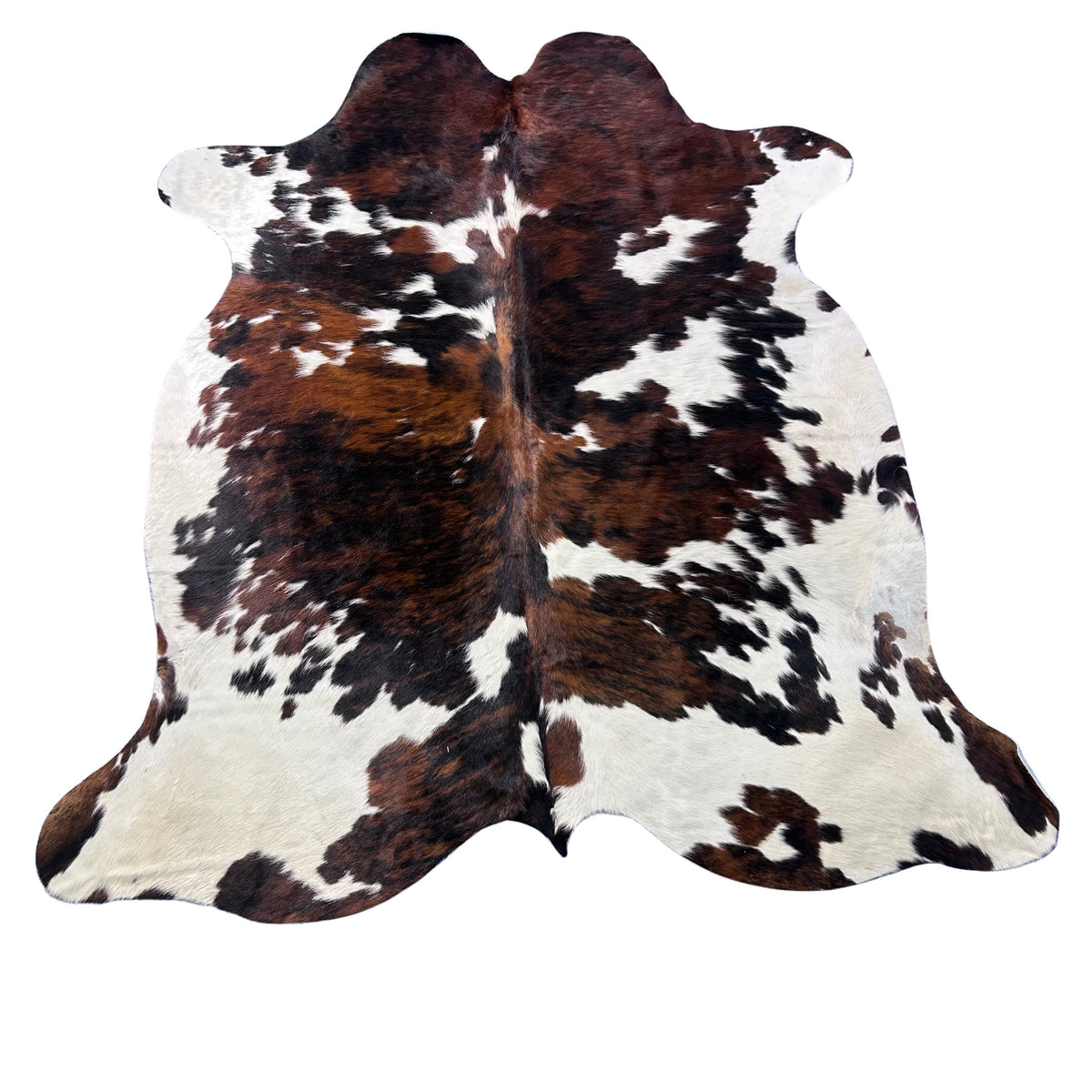 Tricolor Cowhide Rug (gorgeous) Size: 7.7x7 feet X-018 A