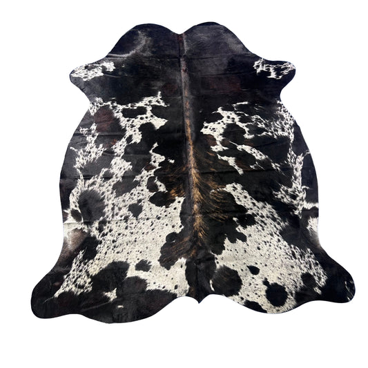 Tricolor Cowhide Rug Size: 7x6 feet X-021
