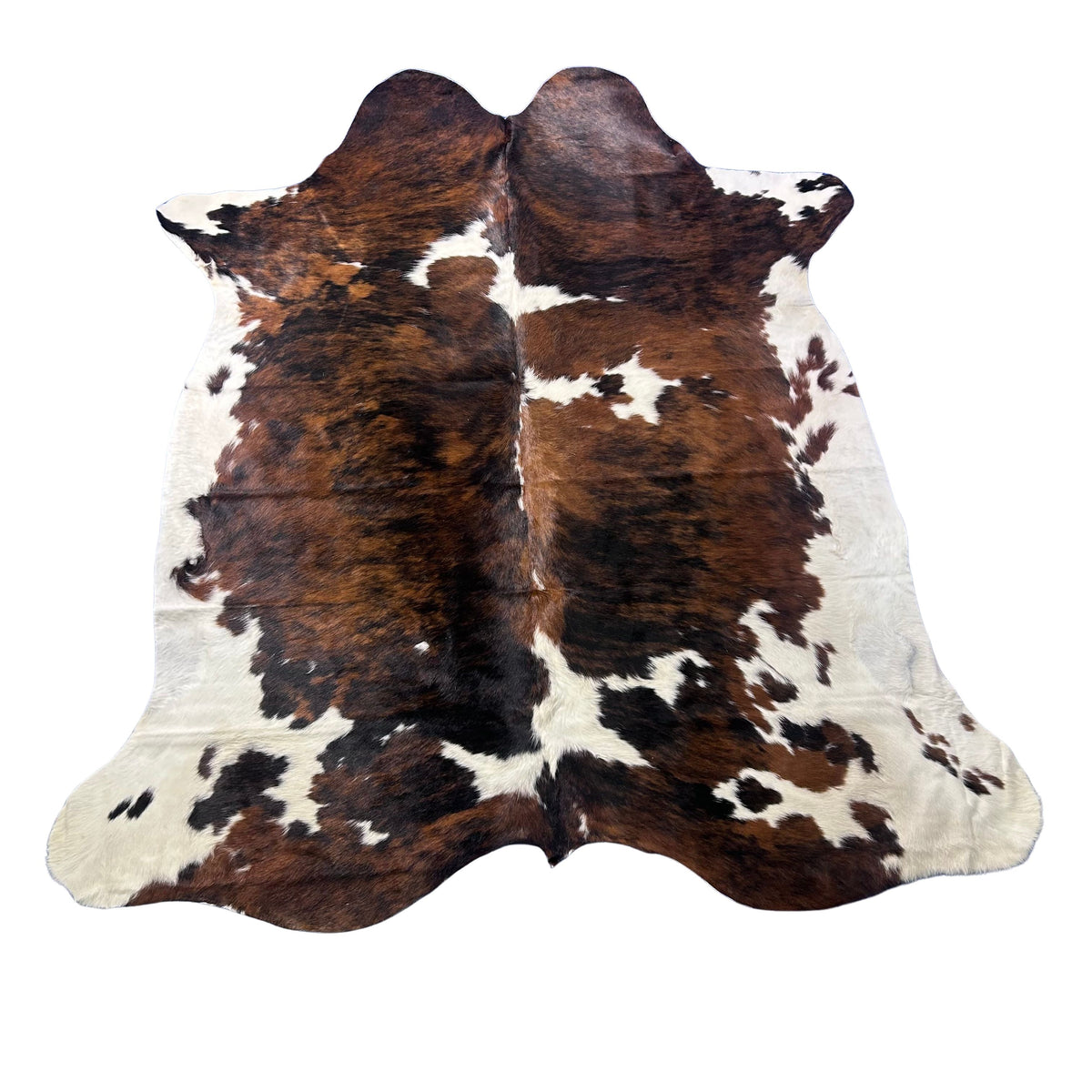 Tricolor Cowhide Rug Size: 8x7 feet X-022