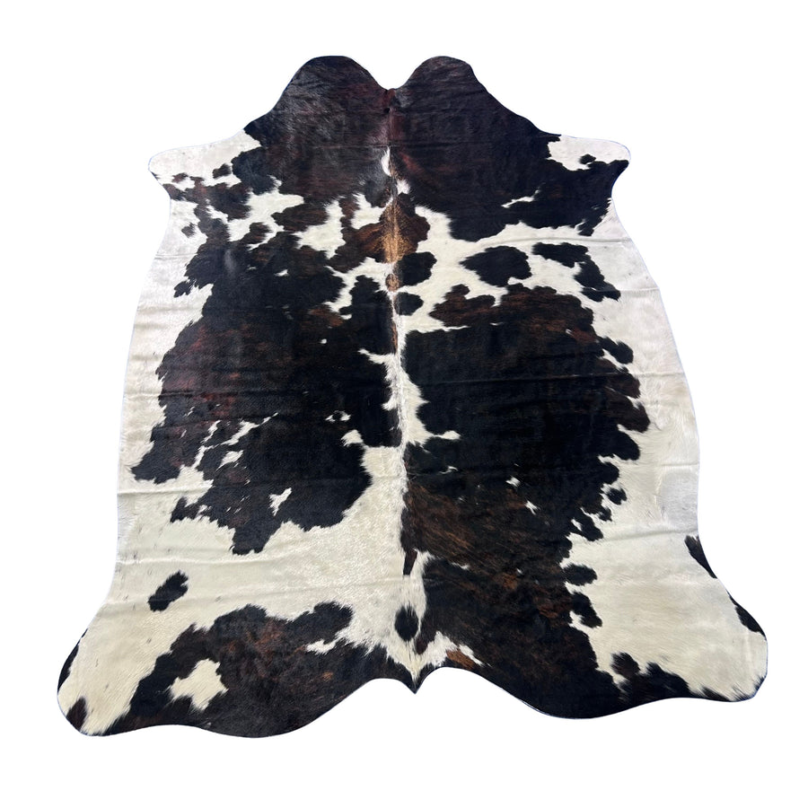 Tricolor Cowhide Rug (small patch) Size: 7x6 feet X-025