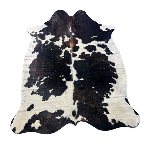 Tricolor Cowhide Rug (small patch) Size: 7x6 feet X-025