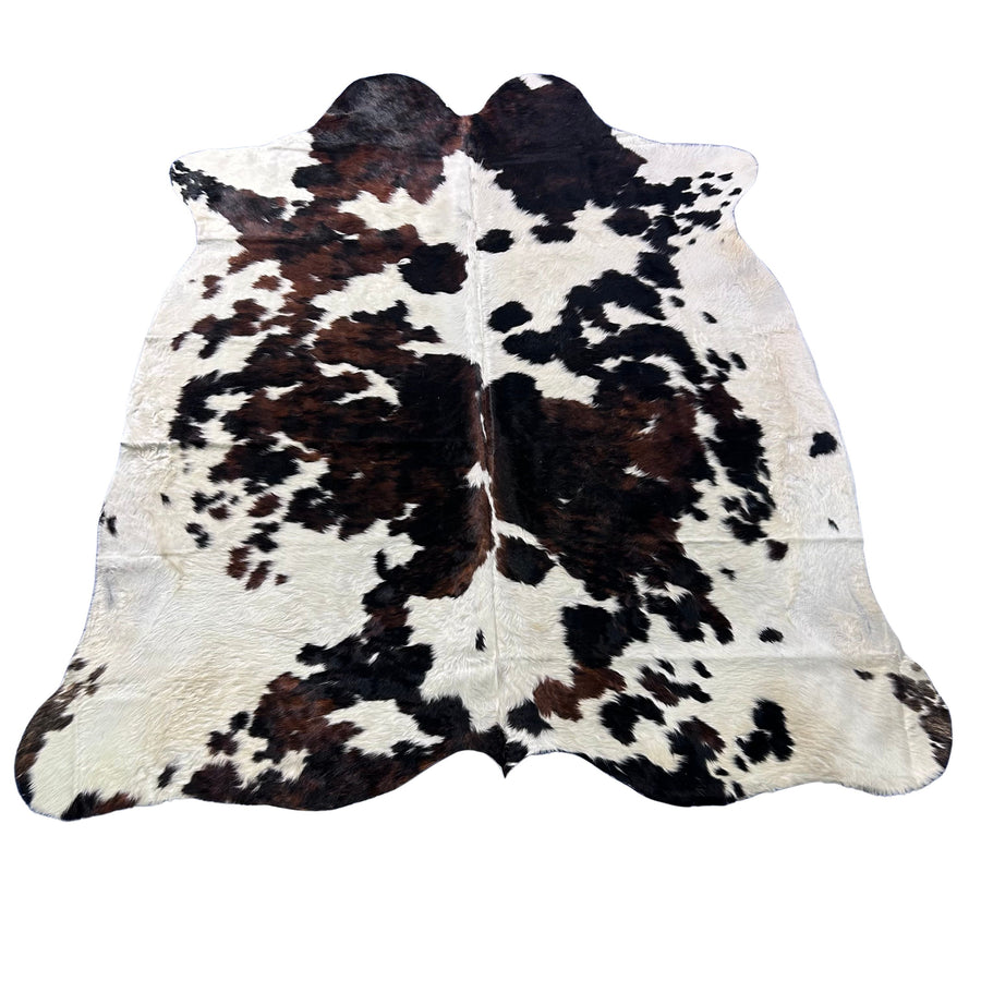 Tricolor Cowhide Rug Size: 7x7 feet X-030