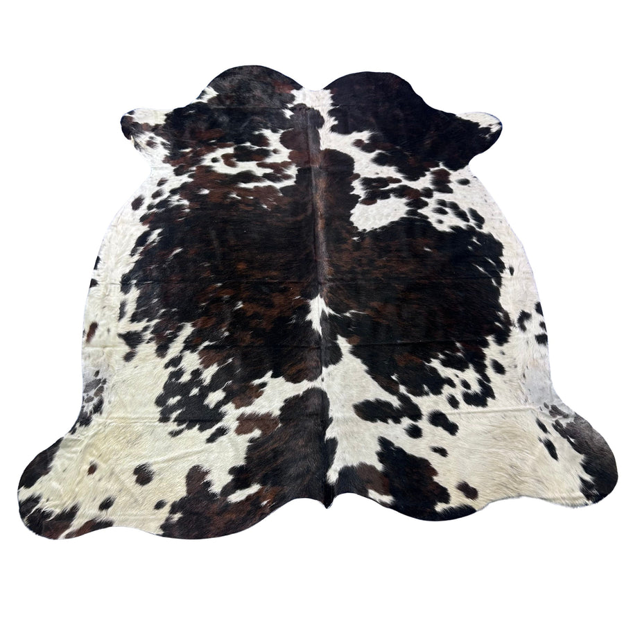 Tricolor Cowhide Rug Size: 7.2x7 feet X-049