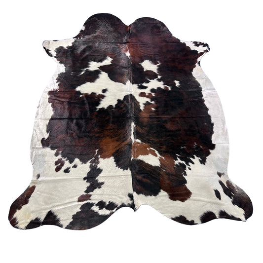 Tricolor Cowhide Rug Size: 8x6.5 feet X-050