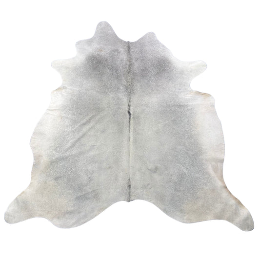 Light Grey Cowhide Rug Size: 8x7 feet Y-046