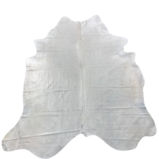 Solid Ivory Cowhide Rug (short hair) Size: 8x7 feet Y-076