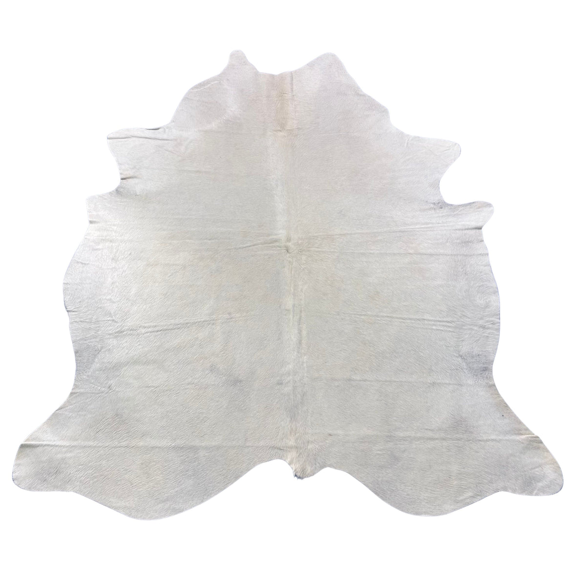 Natural Solid Ivory Cowhide Rug (short hair) Size: 7.5x6.5 feet Y-091