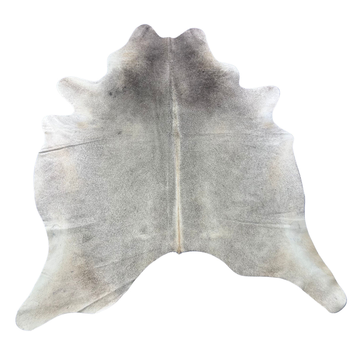 Solid Light Grey Cowhide Rug Size: 6.5x6 feet Y-095