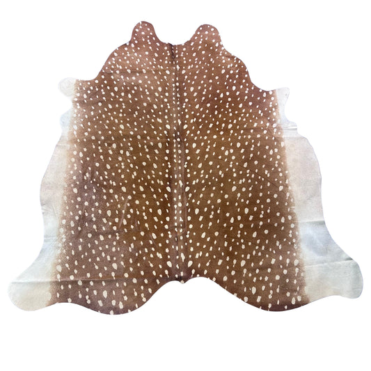Axis Deer Cowhide Rug Size: 7x6.2 feet Y-111